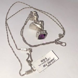 Brighton lady rose long necklace